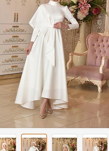 Tesettür Nikah Elbisesi - Görsel 8