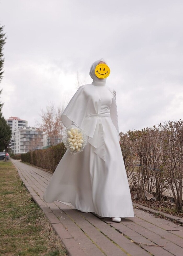 Tesettür Nikah Elbisesi - Görsel 2