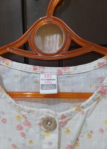 LC Waikiki Çiçek Desenli Kız Çocuk Elbise