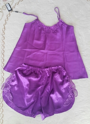 miorre saten pijama takim