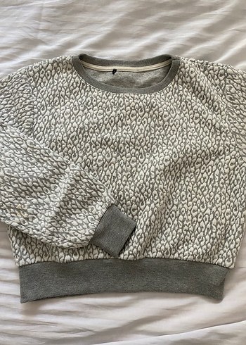 Trendyol & Milla Gri Örgü Kadın Sweatshirt