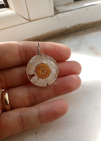 Papatya kolye ucu - Görsel 4