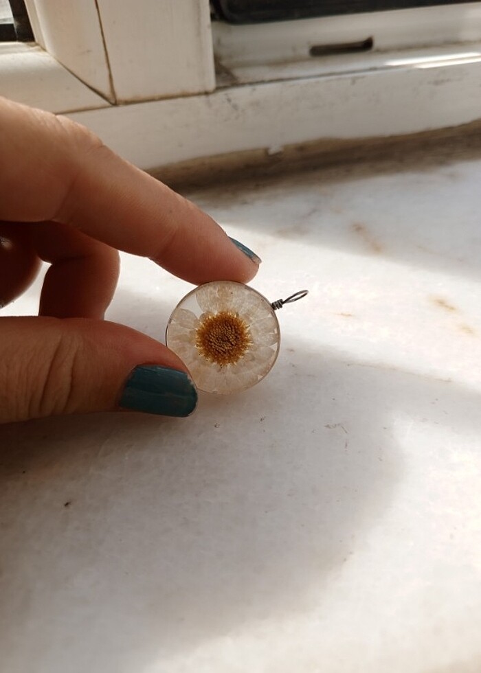 Papatya kolye ucu - Görsel 3