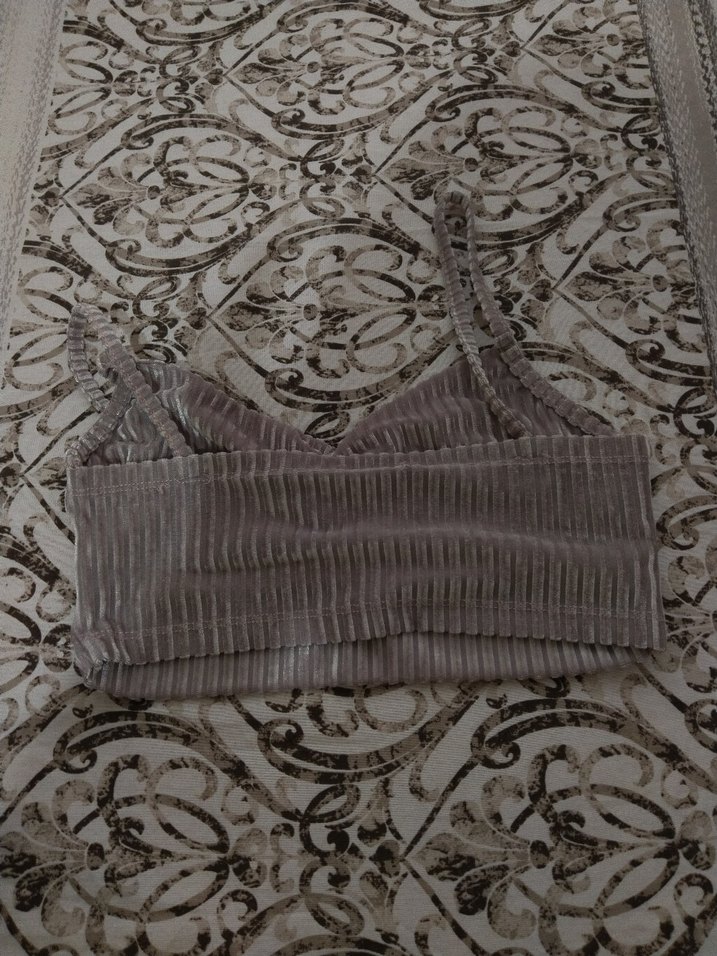 Kadın Pilili Strappy Büstiyer - Görsel 2