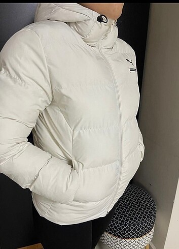 s Beden beyaz Renk Puma kadın mont