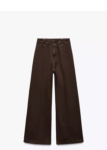 zara koleksiyon yüksek bel geniş paça jean