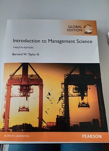 İntroduction to management science 