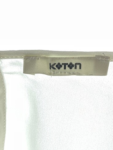m Beden beyaz Renk Koton Bluz %70 İndirimli.