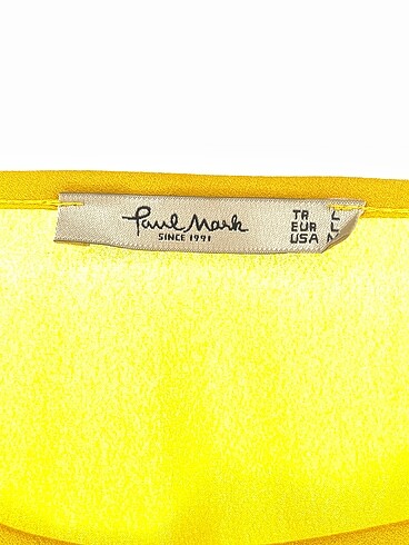 l Beden sarı Renk Paulmark Bluz %70 İndirimli.