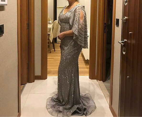 Taşlı Abiye Elbise