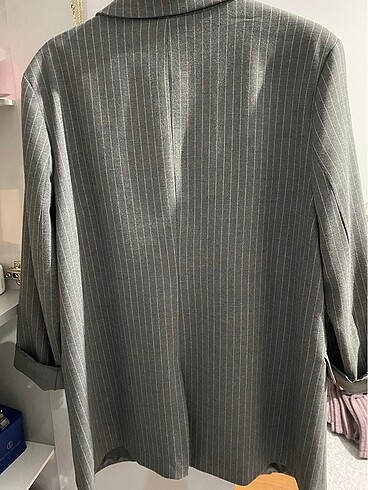 l Beden gri Renk Blazer ceket