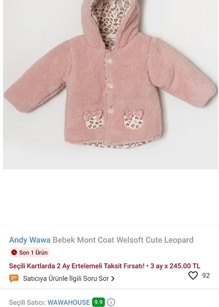 ANDYWAWA PELUS MONT - Görsel 5