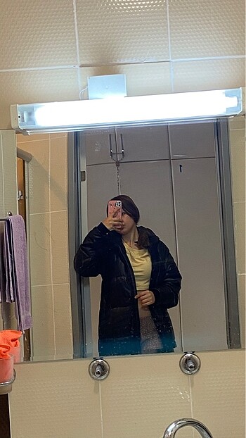 Pull and Bear Deri Şişme mont