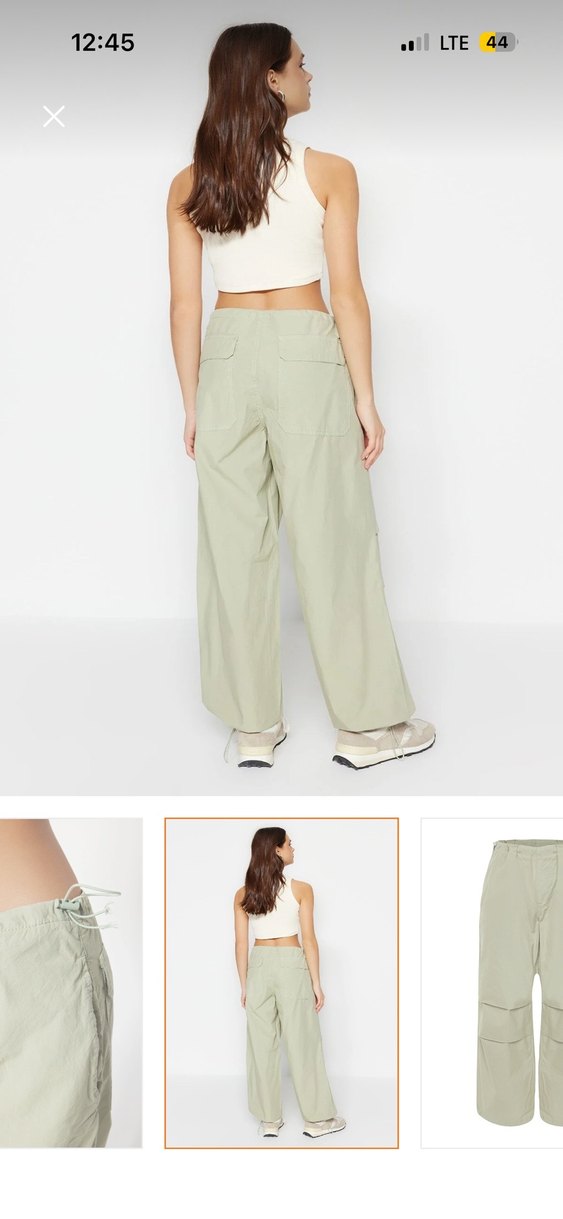 Yeşil kargo pantalon - Görsel 2