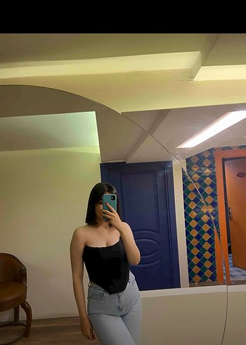 Siyah Straplez Midi Büstiyer - Görsel 3