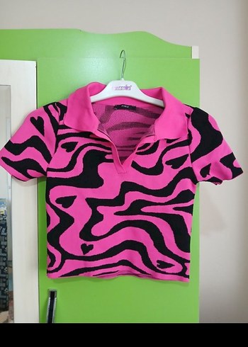 Düğmeli Pembe Kadın Ceket - Görsel 7