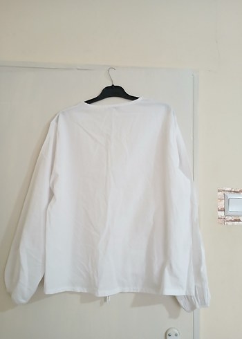 Kadın Beyaz  Baglamalı Gömlek - Görsel 3