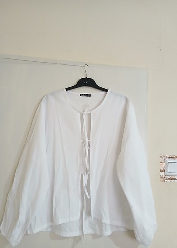 Kadın Beyaz  Baglamalı Gömlek - Görsel 2