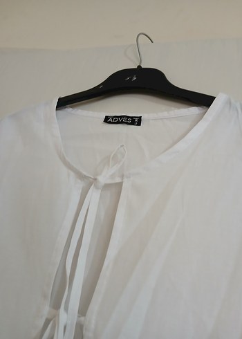 Kadın Beyaz  Baglamalı Gömlek - Görsel 4