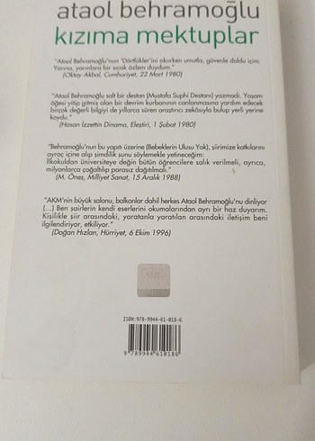 Kızıma Mektuplar - Ataol Behramoğlu - Görsel 2