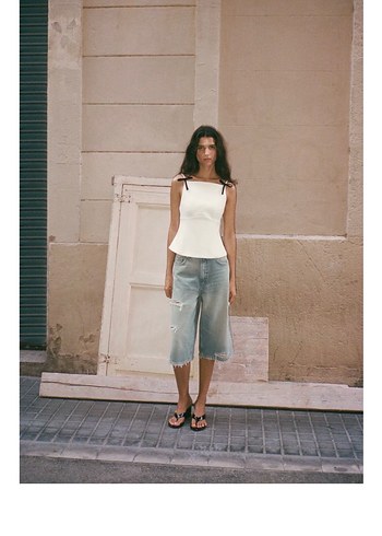 Zara fiyonklu askılı top - Görsel 4