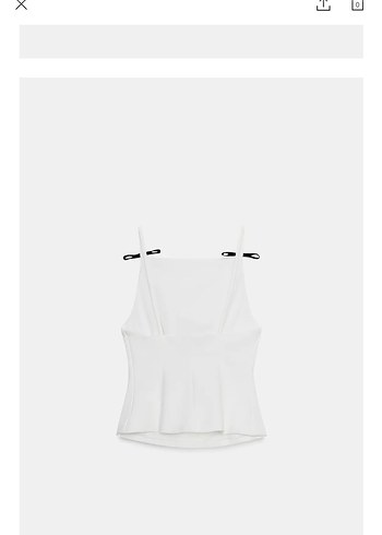 Zara fiyonklu askılı top - Görsel 2