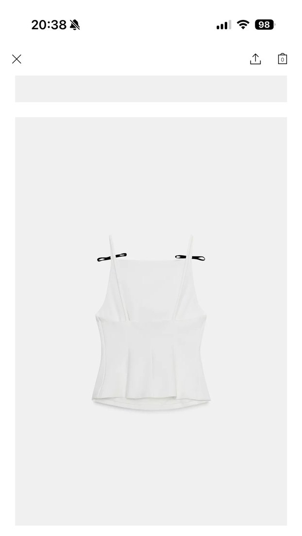 Zara fiyonklu askılı top - Görsel 2