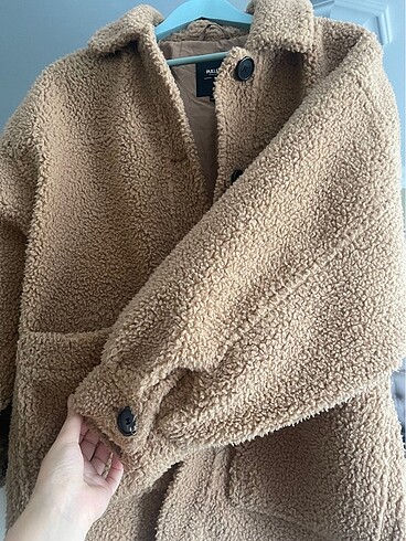 m Beden kahverengi Renk PULL&BEAR PELUŞ MONT