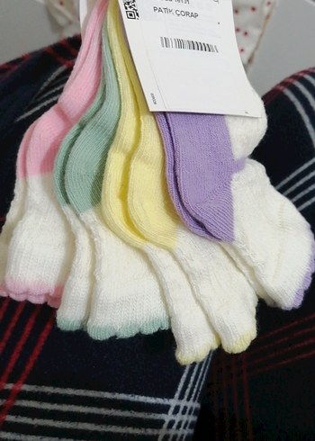 Bross 16-18 Numara Kız Çocuk Renkli Pamuklu Çorap - Görsel 4