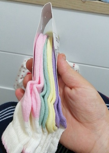 Bross 16-18 Numara Kız Çocuk Renkli Pamuklu Çorap - Görsel 2