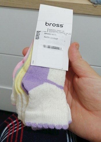 Bross 16-18 Numara Kız Çocuk Renkli Pamuklu Çorap - Görsel 3