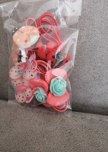 Renkli Dantel Nakışlı Çocuk Saç Tokası - Görsel 2