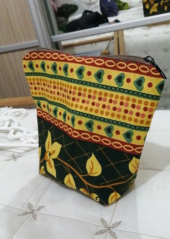 Renkli Bohem Kadın Makyaj Çantası - Görsel 2