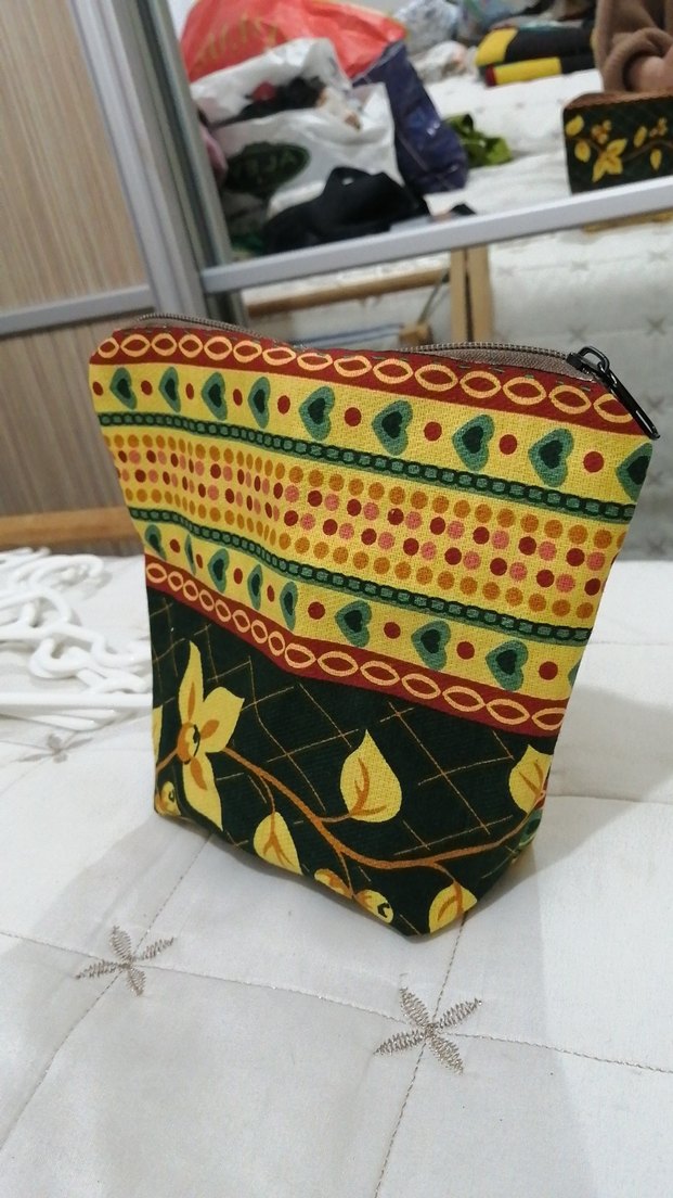 Renkli Bohem Kadın Makyaj Çantası - Görsel 2