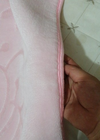 Pastel Pembe Baskılı Çocuk Battaniyesi - Görsel 4