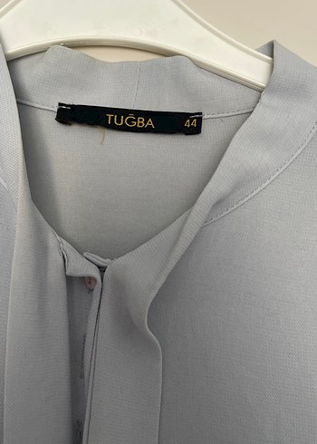 Düğmeli Bebek Mavisi Uzun Kollu Kadın Tunik - Görsel 2