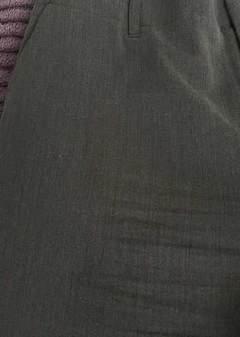 Gri Stradivarius Kadın Kumaş Pantolon - Görsel 2