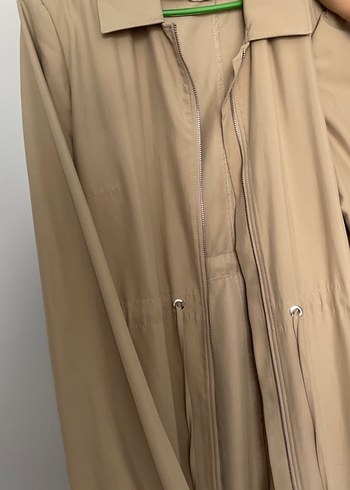 Bej Uzun Kadın Trençkot - ALVINA - Görsel 3