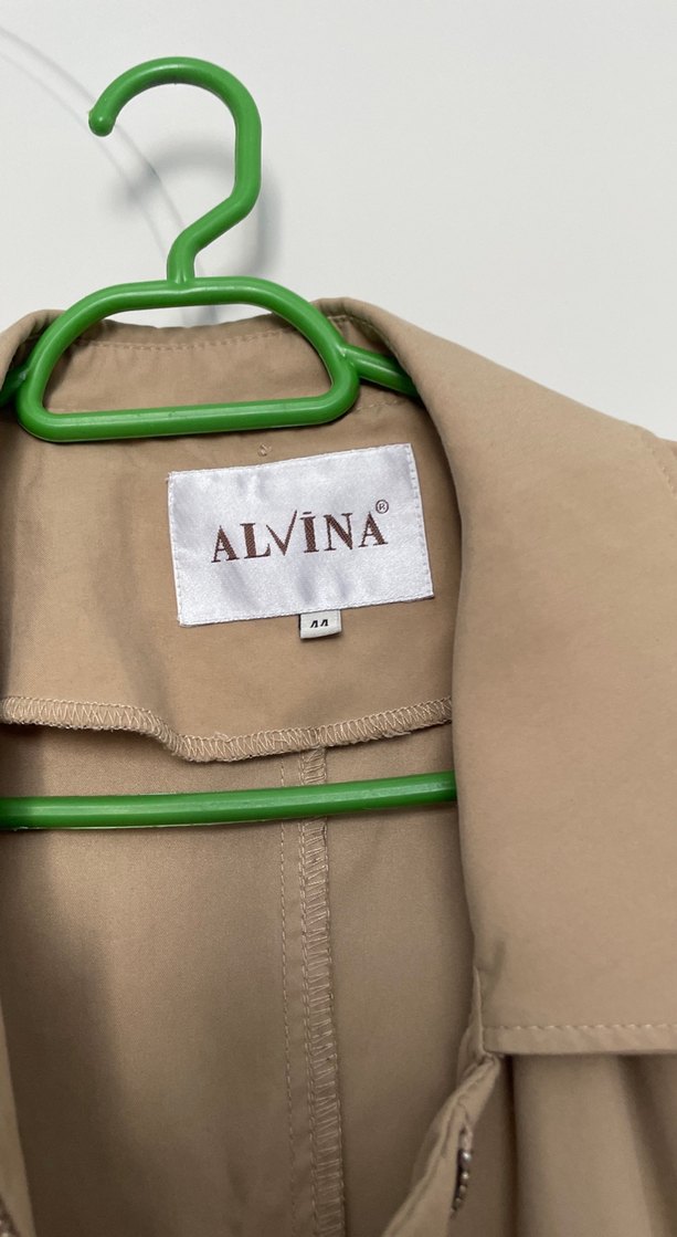 Bej Uzun Kadın Trençkot - ALVINA - Görsel 2