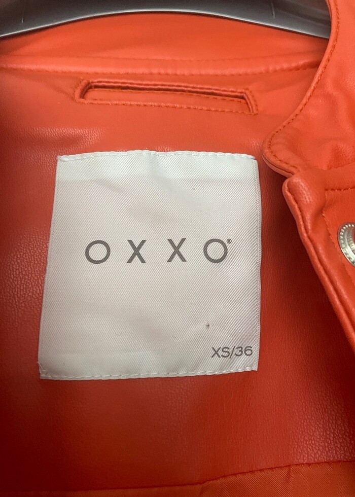 Turuncu deri ceket - Görsel 2