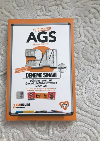 MEB-2025 AGS 24 Deneme Sınavı Kitabı
