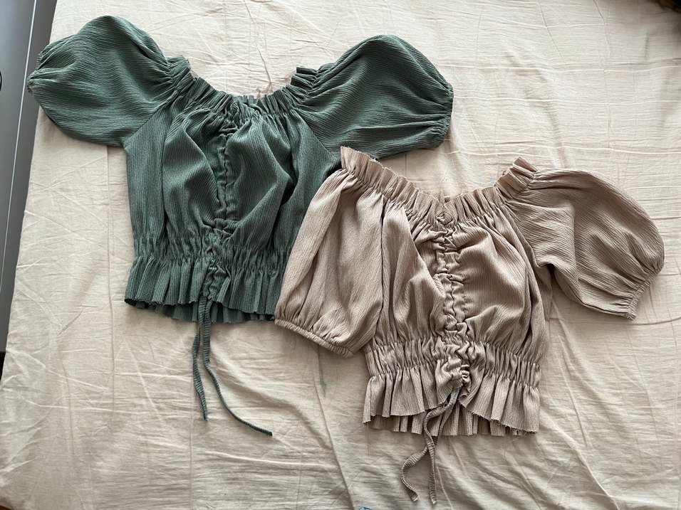 Bohem Pliseli Keten Bluzlar - Görsel 4