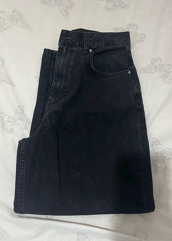 Koyu Gri Kadın Denim Jean - Görsel 2