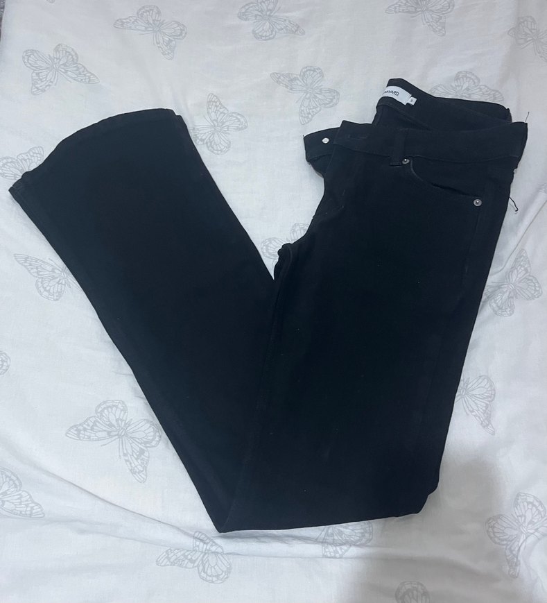 Kadın Siyah Gösterişli Kumaş Pantolon - Görsel 3