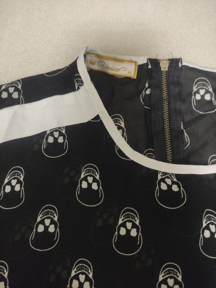 Tül Uzun Kollu Kadın Bluz - Görsel 3