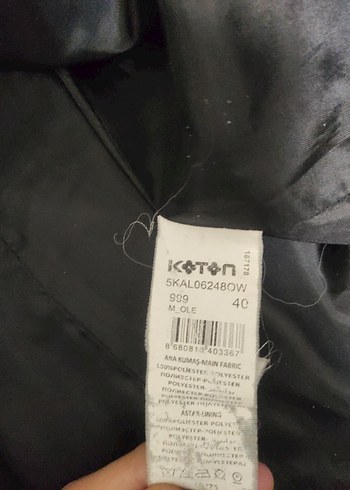 Siyah Kemerli Kadın Kaban - Görsel 5