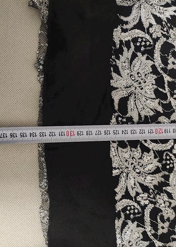 Siyah Dantel Desenli Straplez Uzun Abiye Elbise - Görsel 4