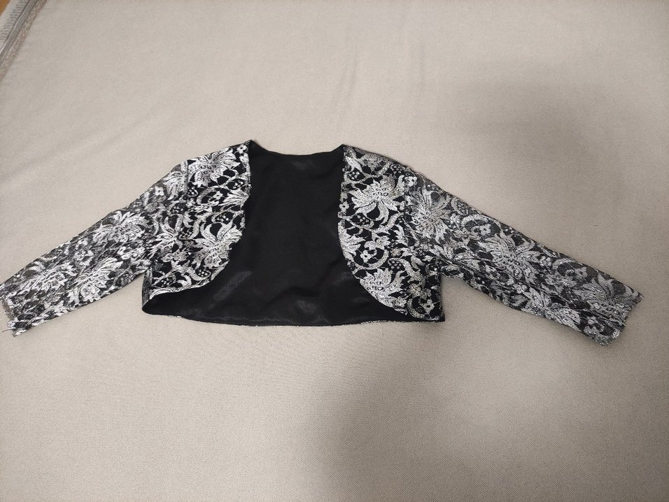 Siyah Dantel Desenli Straplez Uzun Abiye Elbise - Görsel 2