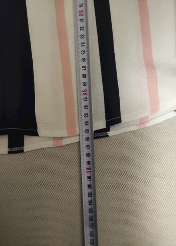 Çizgili Uzun Kollu Kadın Tunik - Görsel 5