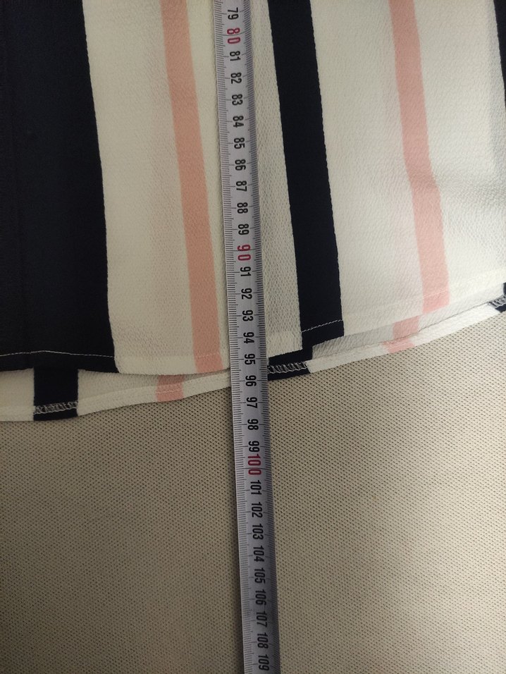 Çizgili Uzun Kollu Kadın Tunik - Görsel 5